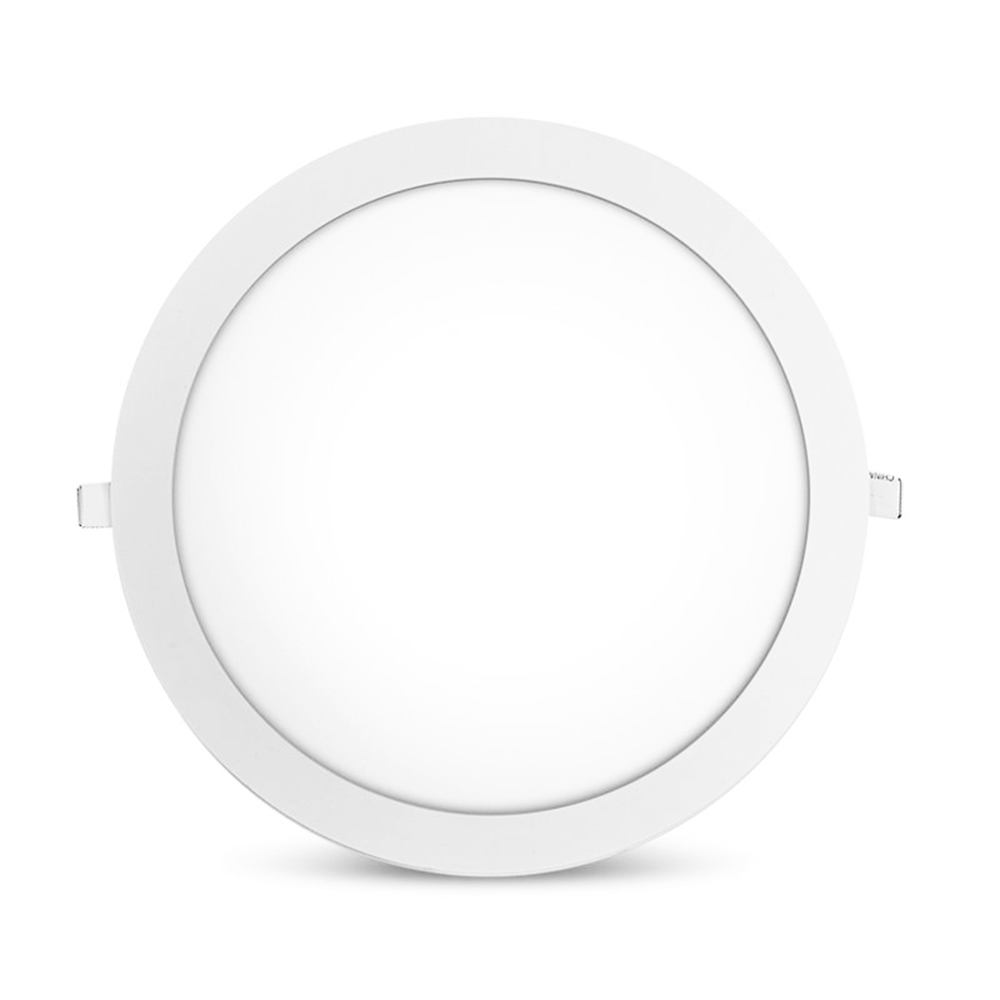 V-Tac 24 Watt LED Panel Ultra Slim Einbauleuchte Deckeneinbau Panelleuchte Deckenlampe Rund Ø 300mm Kaltweiß Image