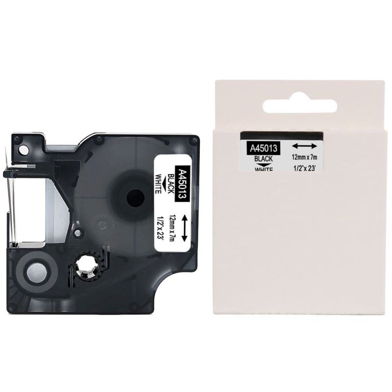 rillstab Schriftbandkassette schwarz/grün, 12 mm x 7 m Image