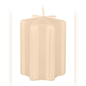 Kopschitz Kerzen Sternkerzen Champagner 12 x Ø 6 cm, 8 Stück Image