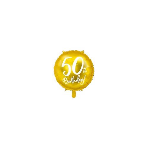 50. Geburtstag Folienballon gold