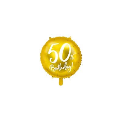 50. Geburtstag Folienballon gold