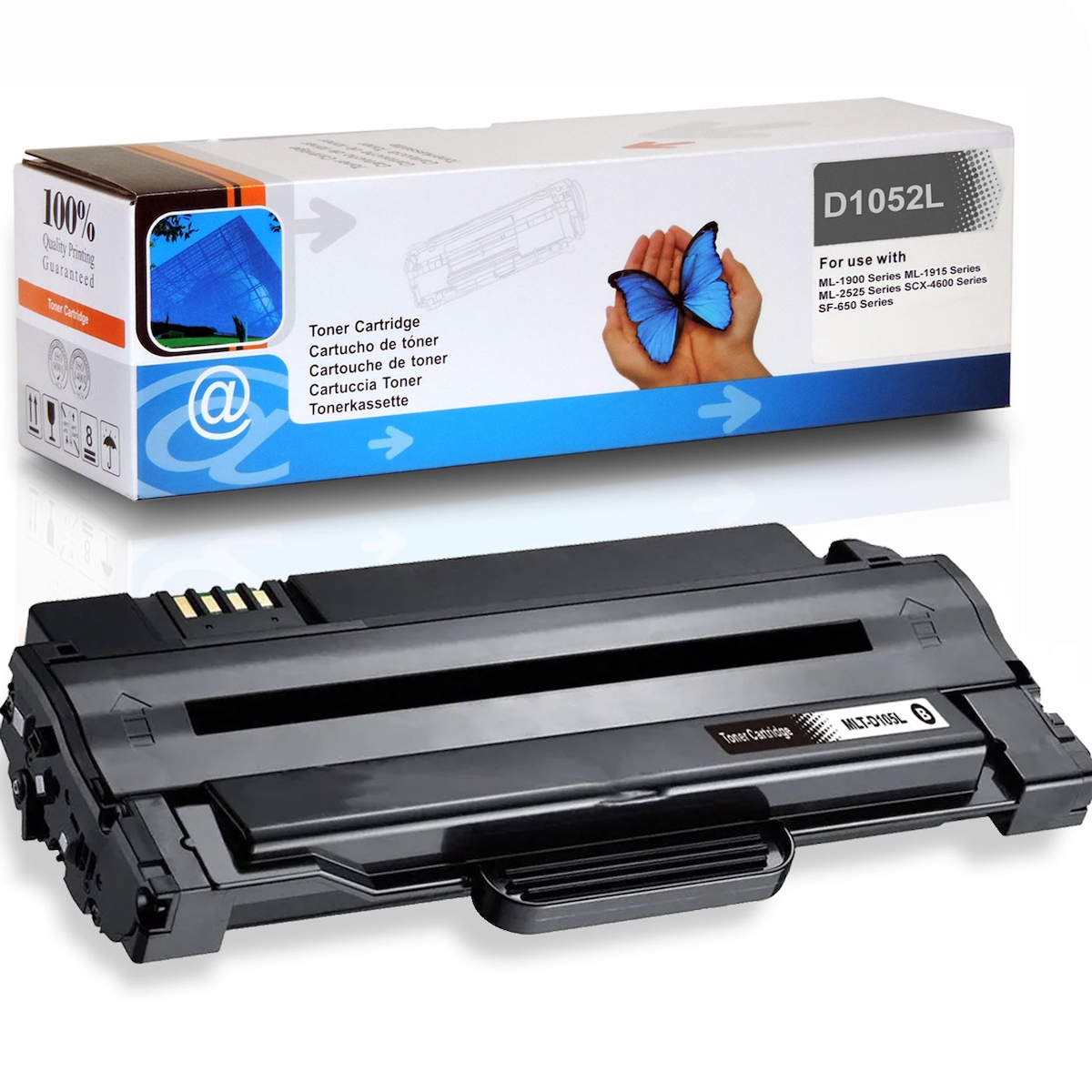 D&C Toner für Samsung ML-1915 DSP Tonerkassette Schwarz 2.500 Seiten kompatibel Samsung ML-1915DSP Drucker MLT-D1052L Image