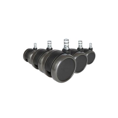 5x Hartbodenrollen ROLO 11mm / 65mm Büro-Stuhl-Rollen No-Noise (5er Pack) hjh OFFICE Image