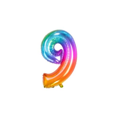 XL Folienballon Zahl 9 Yummy Gummy
