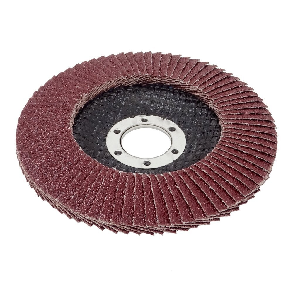 Vago-Tools 20x Fächerschleifscheiben 125mm flach K40 Braun Image