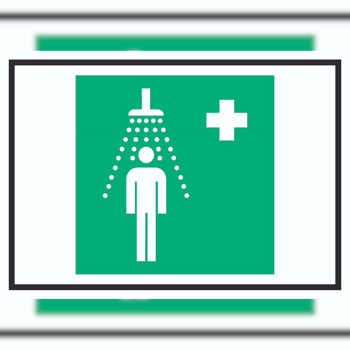 Notdusche Symbol Schild A5 (148x210mm) Image