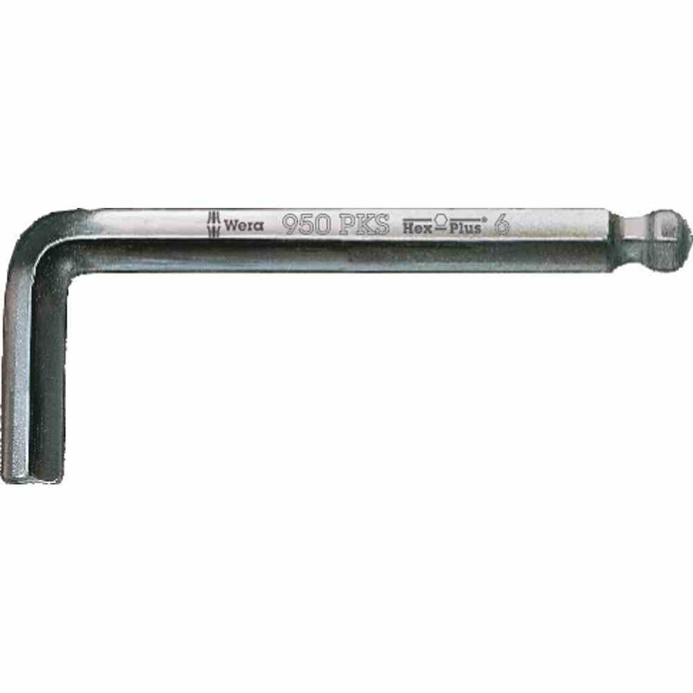 WERA Innensechskantschlüssel, SW8mm, rechtwinklig, Kugelkopf Image