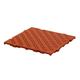 Kunststoff Bodenrost Bodenplatte für Sauna/Garten/Poolbereich 500 x 500 x 25 mm Rot-Braun