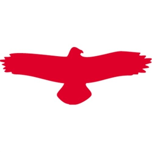 Aufkleber Piktogramm Vogel einzeln grau, Folie, 195x75 mm Image