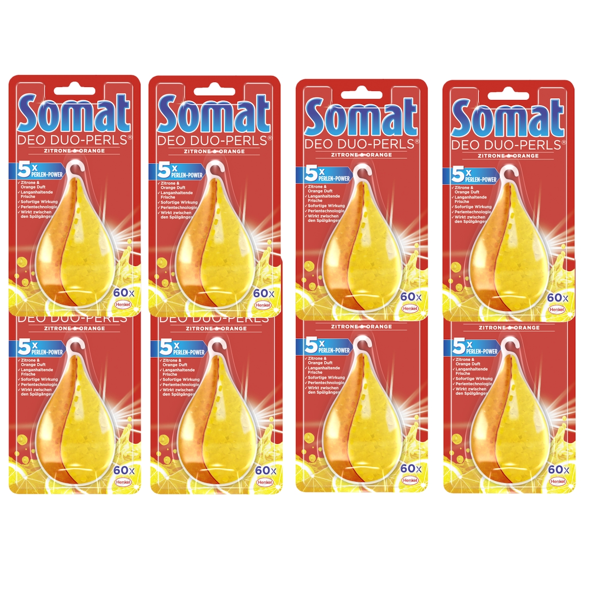 Somat Deo Duo-Perls Zitrone Orange Spülmaschine 8x1 Stück Geschirrspülmittel Image