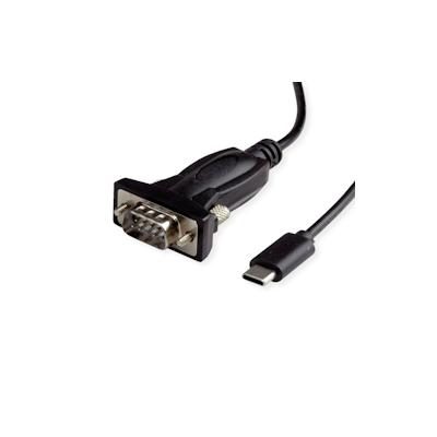 VALUE USB - Seriell Konverter-Kabel, Typ C - RS232, schwarz, 1,8 m