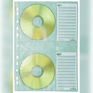 DURABLE CD/DVD Hülle COVER M 522219 PP transparent 5 St./Pack. Image
