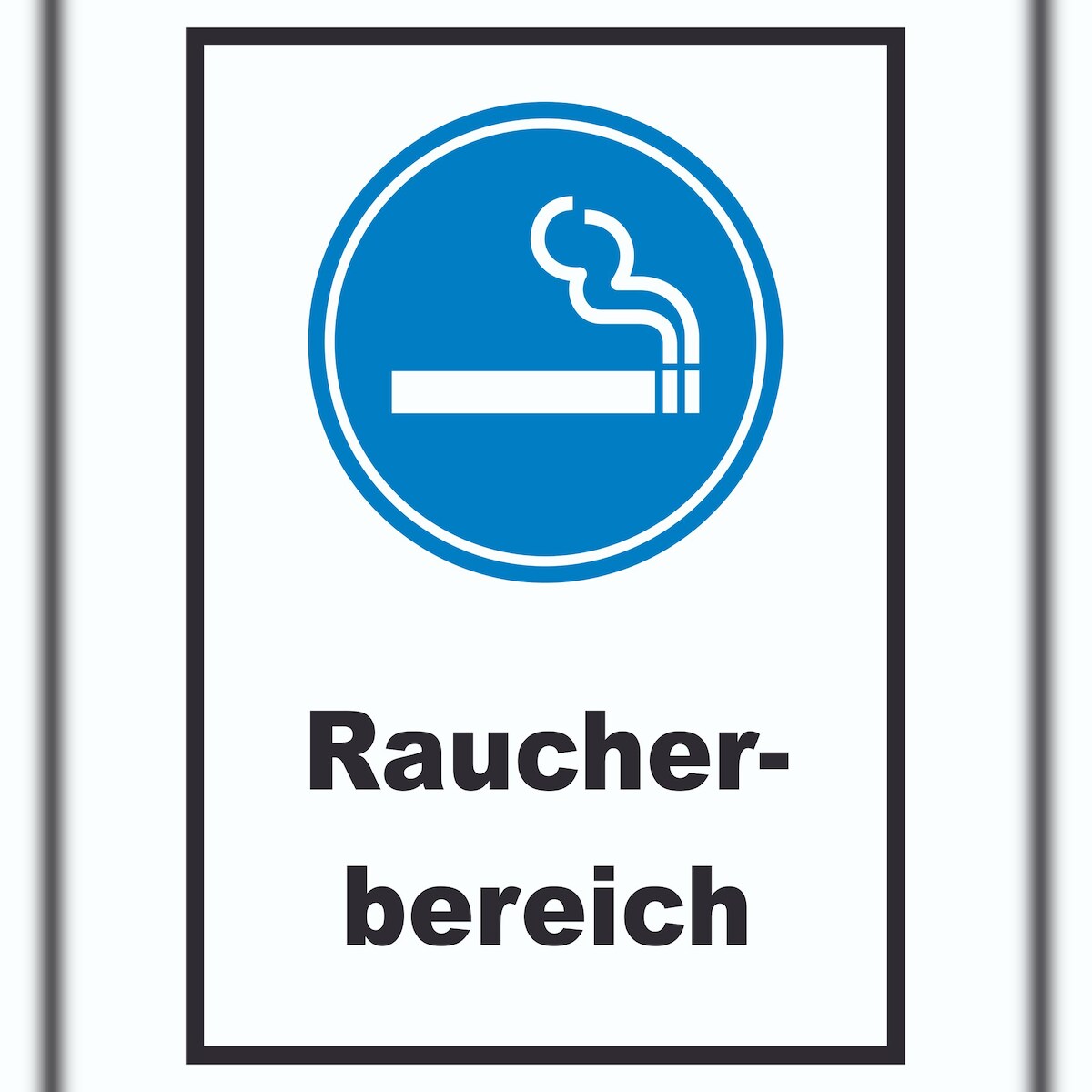 Raucherbereich Schild A3 (297x420mm) Image