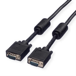 ROLINE SVGA Monitor-Kabel mit Ferritkern+DDC, HD15 ST-ST, 2 m Image