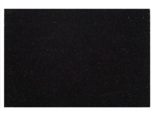 Türvorleger 100% Kokosmatte 60x40 - 100x80 cm rutschfest Fußabtreter Schmutzfangmatte Latex SCHWARZ : 40 x 60 cm