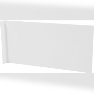 Fahnenschild blanko zur Wandmontage, Alu, 400x200 mm Image