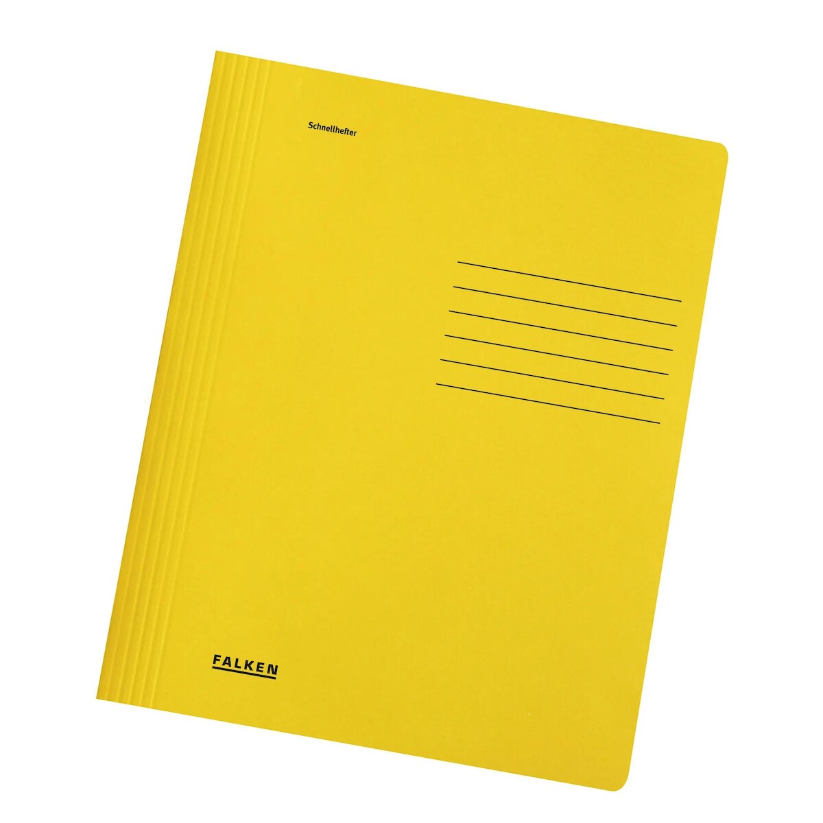 Falken 11287513 Schnellhefter Karton für DIN A4, 240g/m2 Manila-RC-Krt., intensivfarben, 25er Poly - Gelb Image