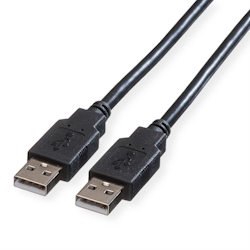 ROLINE USB 2.0 Kabel, Typ A-A, schwarz, 0,8 m Image
