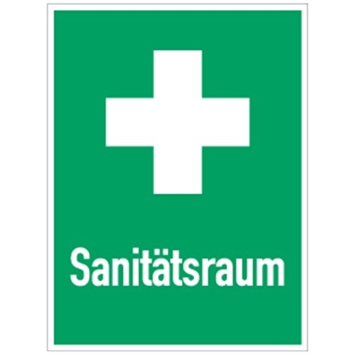 Schild Sanitätsraum, ISO 7010, Kunststoff, 300x400 mm Image