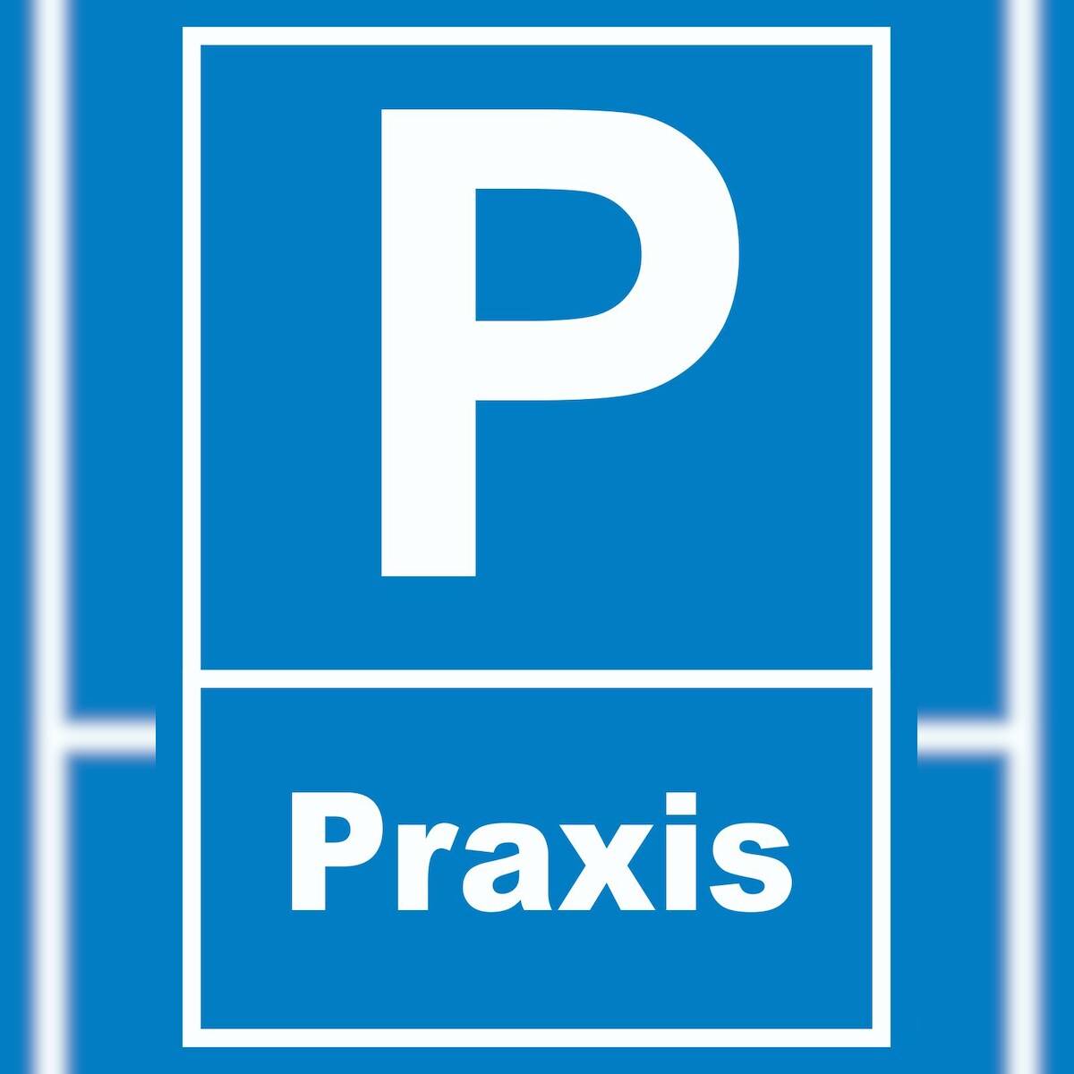 Parkplatz Praxis Schild A3 (297x420mm) Image