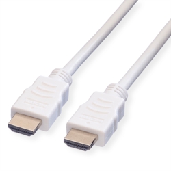VALUE HDMI High Speed Kabel mit Ethernet, weiß, 3 m Image