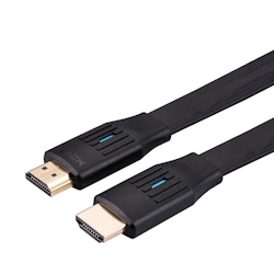 VALUE 8K HDMI Ultra HD Kabel mit Ethernet, flach, ST/ST, schwarz, 1 m Image