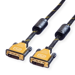 ROLINE GOLD Monitorkabel DVI, ST-ST, (24+1) dual link, 1 m Image