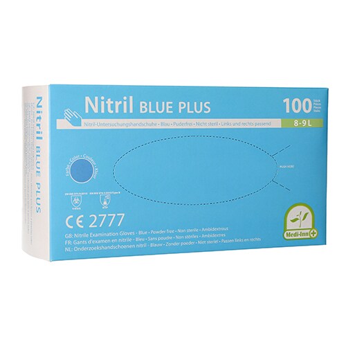 Medi-Inn® 100 "Medi-Inn®" Handschuhe, Nitril puderfrei "Blue Plus" blau Größe L Image