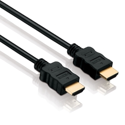 Helos Anschlusskabel, HDMI Stecker/Stecker, 4K, BASIC, 7,5m, schwarz Image