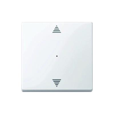 Merten System M Kontrollwippe, Jalousie, aktivweiß, glänzend, Symbol Pfeile Image