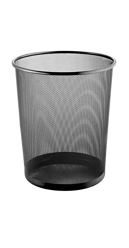 Lüllmann Mesh Papierkorb, 15 L, 280 x 265 mm, schwarz Image