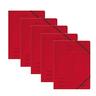 Herlitz Eckspanner A4, 355 g/qm, 5er Pack (Rot)