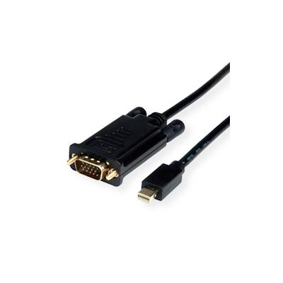 VALUE Kabel Mini DisplayPort-VGA, Mini DP ST - VGA ST, schwarz, 2 m Image