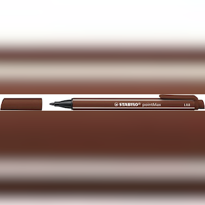 STABILO Filzschreiber pointMax braun, 0,8mm Strichstärke, Nylonspitze, Kappe Image