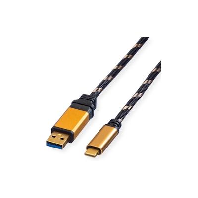ROLINE GOLD USB 3.2 Gen 1 Kabel, A-C, ST/ST, 1 m Image