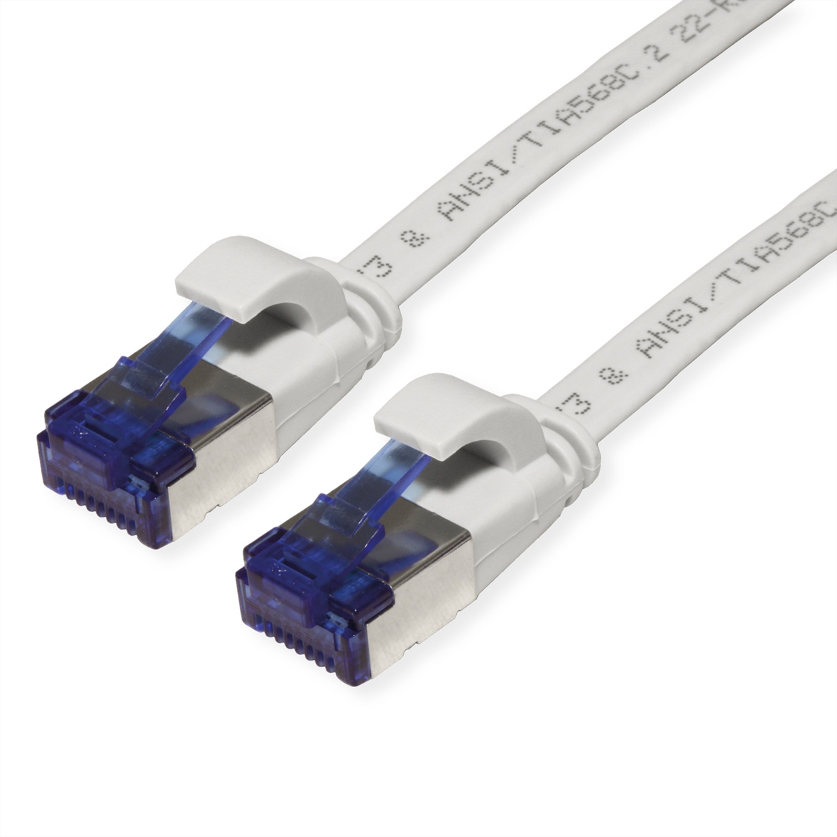 VALUE Patchkabel Cat.6A (Class EA) FTP, extra-flach, grau, 5 m Image