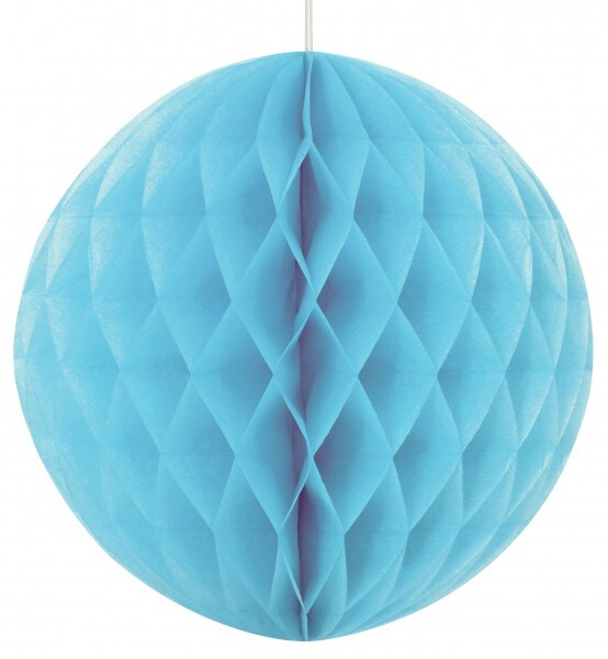 Wabenball hellblau 20 cm Image