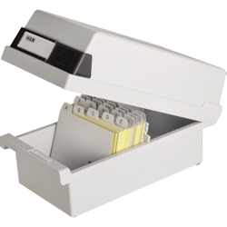 HAN Karteikasten 967-11 DIN A7 quer max. 800Karten PS lichtgrau Image