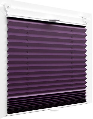 Plissee Faltrollo inkl. Klemmträger beere 55x120 cm Jalousie Image