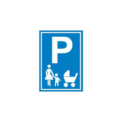 Mutter und Kind Parkplatz Schild Familien Parkplatz A5 (148x210mm)