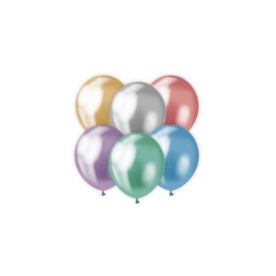 7 glossy Luftballons bunt