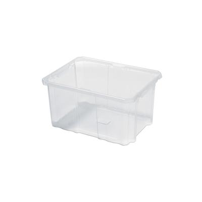 PROREGAL Mehrzweck Aufbewahrungsbox | Transparent | HxBxT 26x60x40cm | 55 Liter | Lagerkiste, Transportbox, Stapelbox, Kunststoffkiste Image