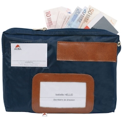 ALBA Banktasche 'POCAIS' mit Dehnfalte, aus Nylon, blau Image