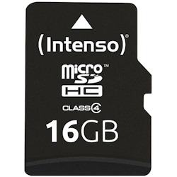 Intenso 16GB microSDHC Class 4 + SD-Adapter