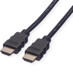 ROLINE HDMI High Speed Kabel mit Ethernet, schwarz, 2 m Image