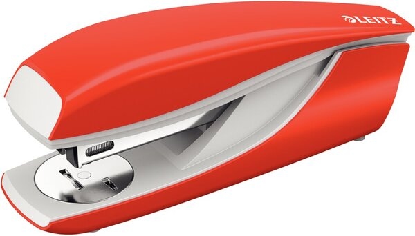 LEITZ Heftgerät Metall NeXXt hellrot, Heftleistung: 30 Blatt, Heftarten: geschlossen, offen, genagelt, Heftklammern: P3 (24/6 oder 26/6) Image