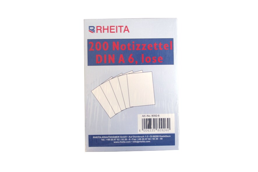 Rheita 200 Notizzettel DIN A6 Image
