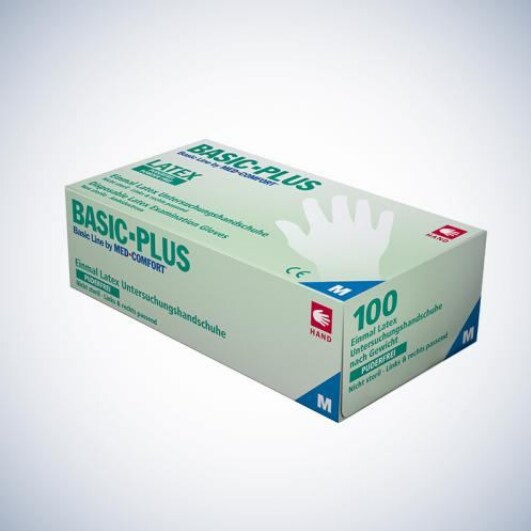 AMPri Med-Comfort Basic-Plus Latexhandschuh Größe S Image