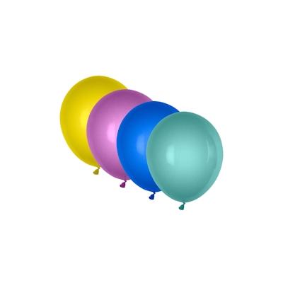 1-PACK 100x Luftballons metallic bunt gemischt O 250 mm Größe 'M'