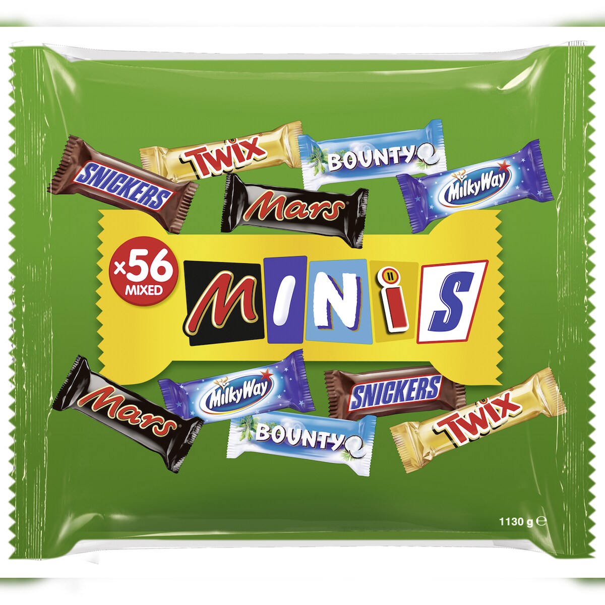 Mars Mixed Minis Schokoladenriegel 56 Portionen (1,13kg) Image